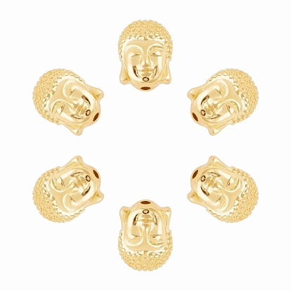 Perles en laiton, tête de bouddha