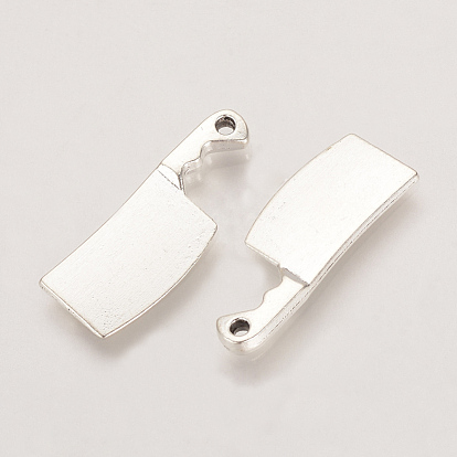 Tibetan Style Alloy Pendants, Kitchen Knife, Cadmium Free & Lead Free