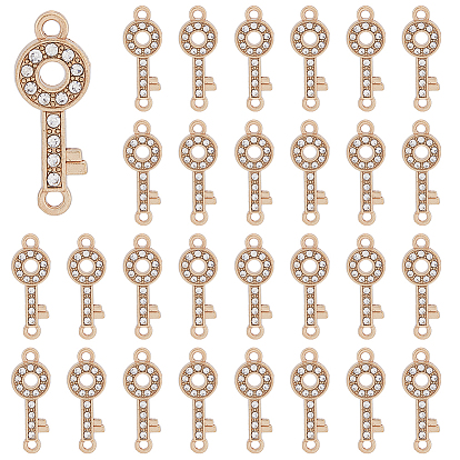 80шт подвески из сплава с кристаллами и стразами, ключевые ссылки