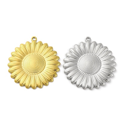 304 подвески из нержавеющей стали, цветочный шарм