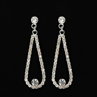 Sparkling Bridal Earrings with Rhinestones - Fashionable and Elegant Wedding Accessories