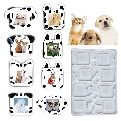 Силиконовые формы, формы для подвесных фоторамок, формы для литья гипсовой смолы, белые