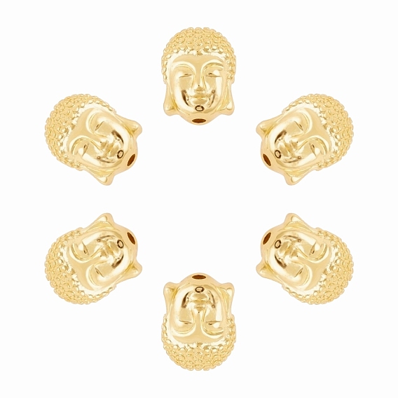 Perles en laiton, tête de bouddha