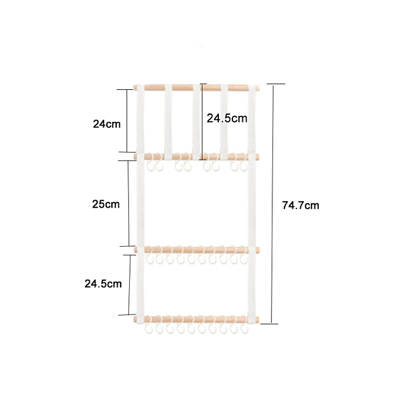 Заколка для волос держатель для банта для волос органайзер для хранения diy kit, настенный домашний декор для комнаты девочки