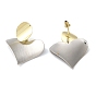 Alloy Stud Earrings, Heart