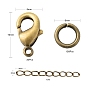 DIY Jewelry Making Kits, Including 10m Brass Twisted Chains, 100Pcs Open Jump Rings, 30Pcs Lobster Claw Clasps