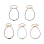 Natural Mixed Gemstone & Glass Seed Beaded Bracelets