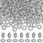 300 Perles en alliage de style tibétain, sans cadmium et sans plomb, donut