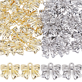 40шт 2 цвета подвески из сплава с покрытием стойки, бантом