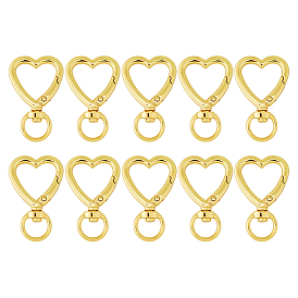 10застежки-крючки в форме сердца из цинкового сплава шт.