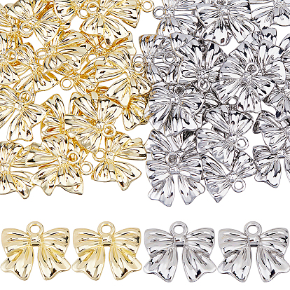 40шт 2 цвета подвески из сплава с покрытием стойки, бантом