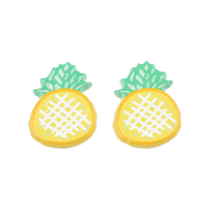 Printed Acrylic Cabochons, Pineapple
