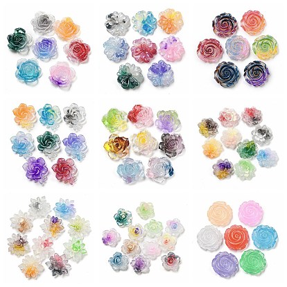 Светящиеся прозрачные эпоксидные смолы декодируют кабошоны, светящийся в темноте цветок