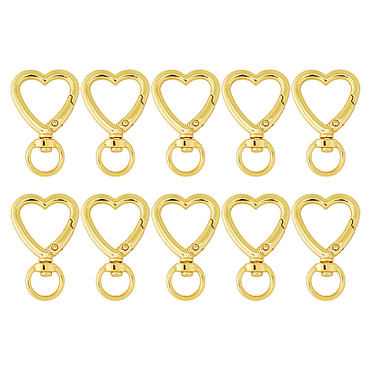 10застежки-крючки в форме сердца из цинкового сплава шт.