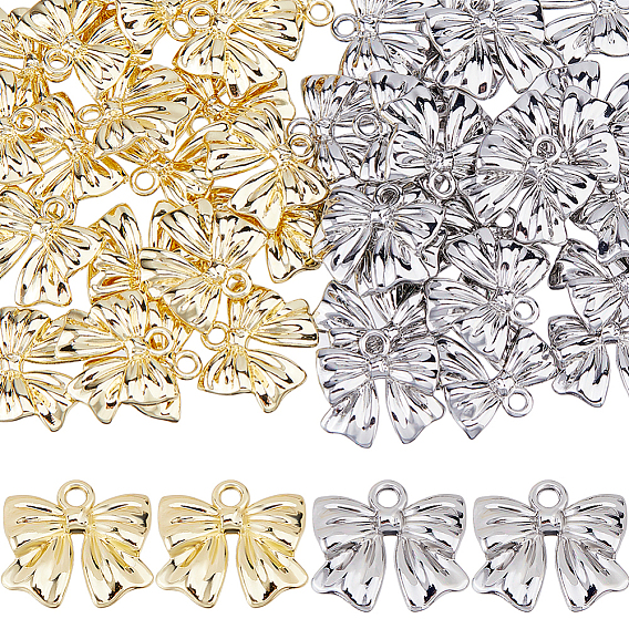 40шт 2 цвета подвески из сплава с покрытием стойки, бантом