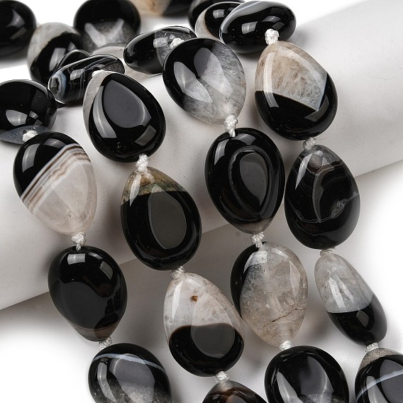 Природный агат бисер нитей, окрашенная и подогревом, слеза