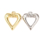 Латунные подвески, сердце прелести, стойки покрытие, долговечный, без кадмия и без свинца