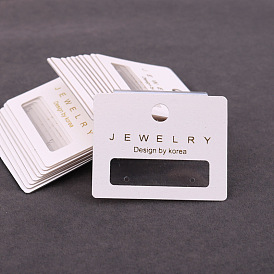 Jewelry packaging card can be fixed earring card earring card jewelry packaging card plastic hook card can be hung card board