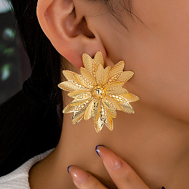 Серьги сплава, цветок