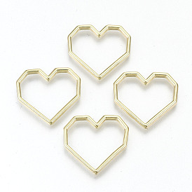 Anillos de unión de aleación de revestimiento de cremallera, sin cadmio y níque y plomo, corazón