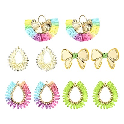 10 шт. 5 стили сплав с бумажными подвесками