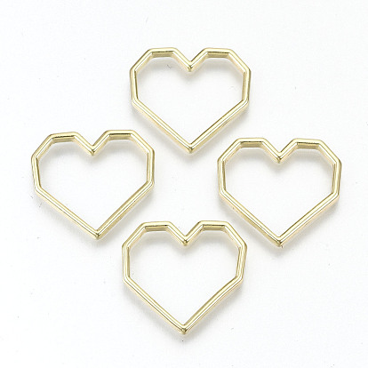 Anillos de unión de aleación de revestimiento de cremallera, sin cadmio y níque y plomo, corazón