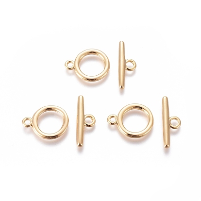 Brass Toggle Clasps, for DIY Jewelry Making