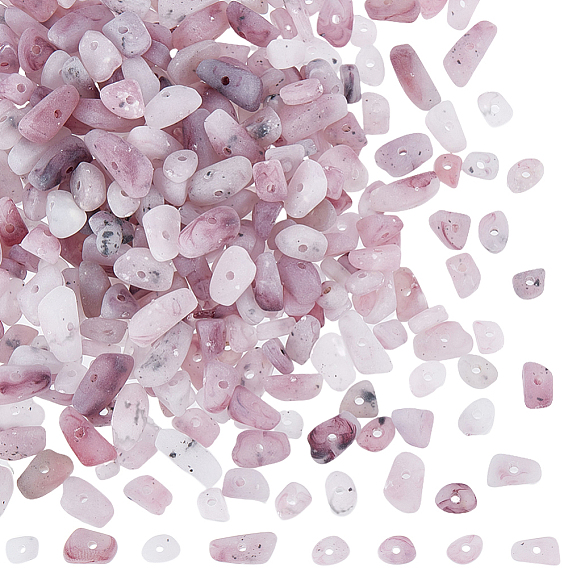 400шт акриловые бусины, имитация драгоценных камней, чип