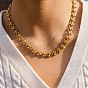 304 Stainless Steel Drop Link Chain Necklaces for Women