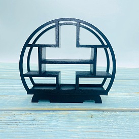 Полка в китайском стиле для кукольного домика, аксессуары для кукольного домика с микро-ландшафтом, притворяясь опорными украшениями