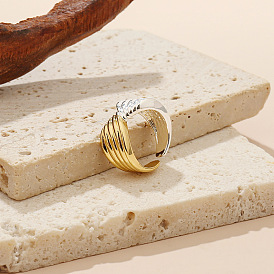 Brass Cuff Open Rings, Bowknot