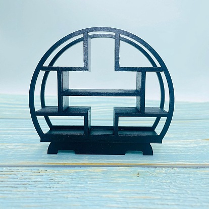 Полка в китайском стиле для кукольного домика, аксессуары для кукольного домика с микро-ландшафтом, притворяясь опорными украшениями