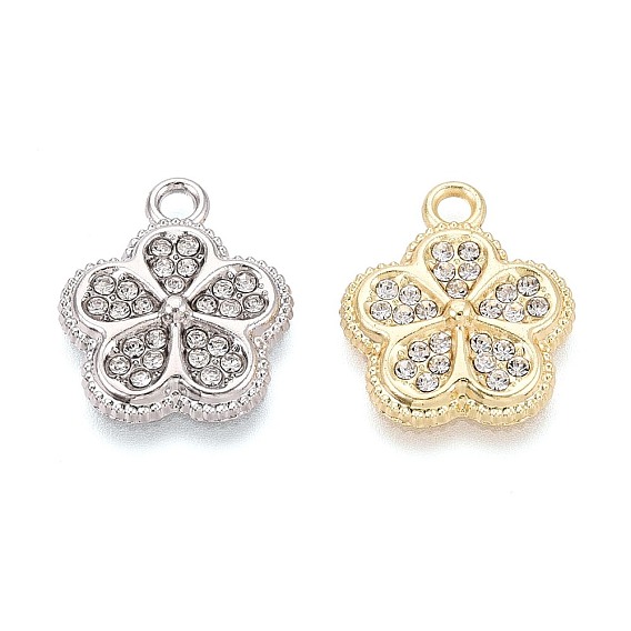 Подвески из сплава и хрустальных страз, 