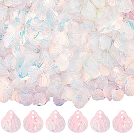 50пластиковые подвески с УФ-покрытием, радужный, формы раковины