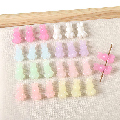 Непрозрачные акриловые бусины, кролик