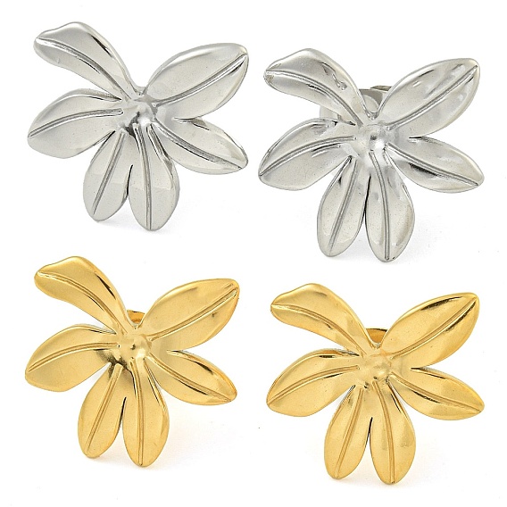 304 серьги-гвоздики из нержавеющей стали для женщин, лист