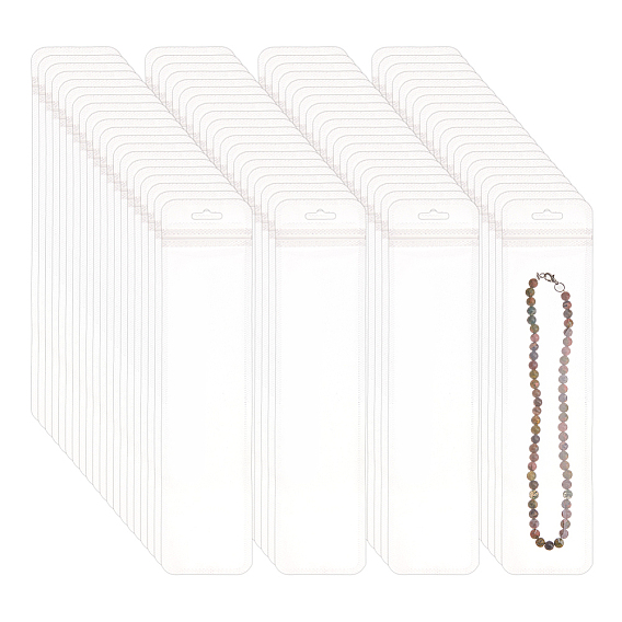 50unidades de bolsas de plástico transparente resellables, Rectángulo