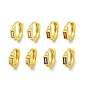 Messing micro pave zirkonia ohrreifen, golden