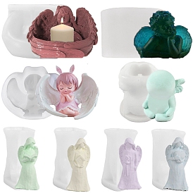 Wing/Angel DIY Silicone Candle Molds, Resin Casting Molds, For UV Resin