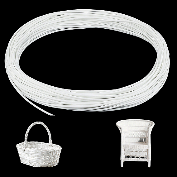 Plastic Rattan Wicker Strips, Solid Weaving Material, for DIY, Furniture Knitting