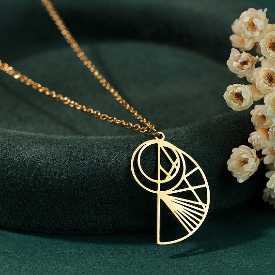 304 подвески в форме геометрической ракушки из нержавеющей стали