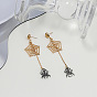 Dark Gothic Spider Web Halloween Earrings for Witchy Women