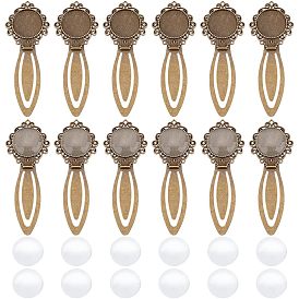 Набор для самостоятельного изготовления закладки-купола, включая настройки кабошона закладки в тибетском стиле, Кабошоны из стекла