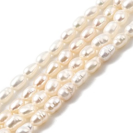 Нити из натурального культивированного пресноводного жемчуга, рис