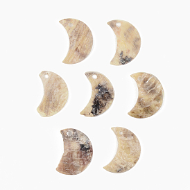 Natural Akoya Shell Pendants, Mother of Pearl Shell Pendants, Moon