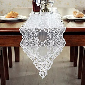 Chemins de table en polyester, Pour les décorations de nappes de maison de festival de fête de mariage, rectangle