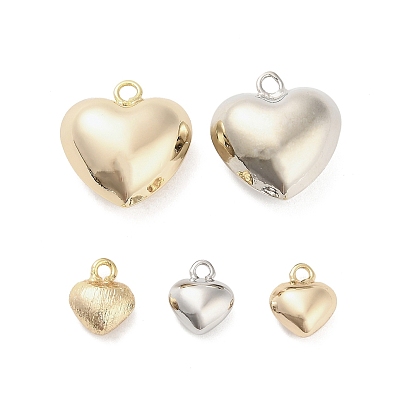 Подвески из латуни в форме трехмерного сердца