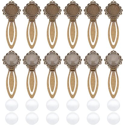 Набор для самостоятельного изготовления закладки-купола, включая настройки кабошона закладки в тибетском стиле, Кабошоны из стекла