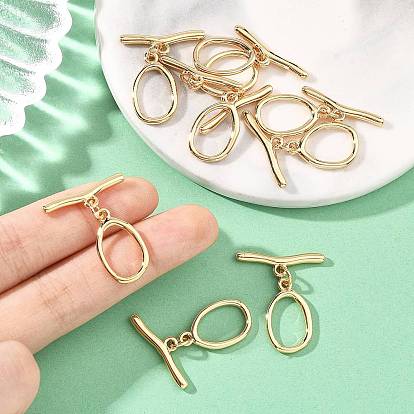 SHEGRACE Brass Toggle Clasps, Lead Free & Cadmium Free & Nickel Free