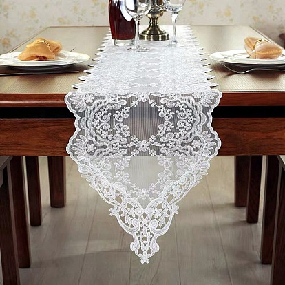 Caminos de mesa de poliéster, Para bodas, fiestas, festivales, decoración de manteles para el hogar., Rectángulo
